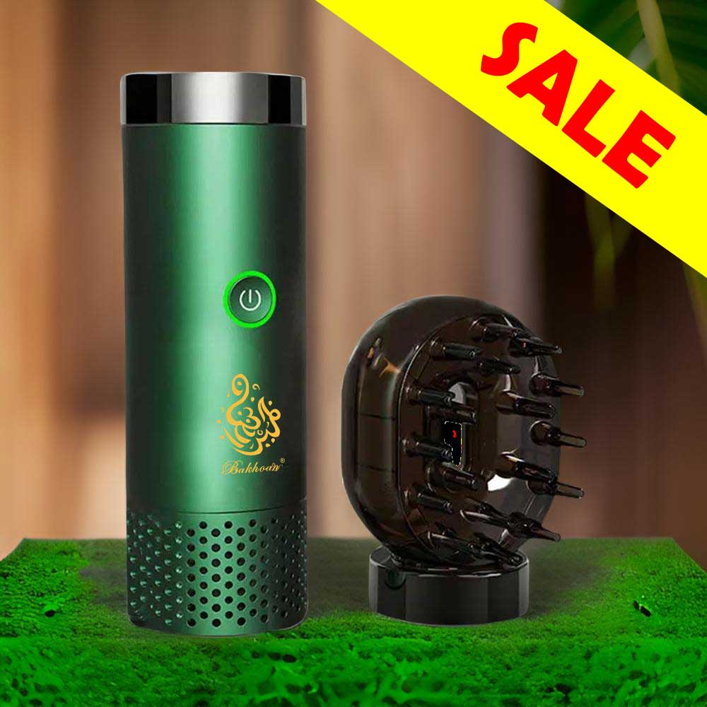 2-in-1 USB Rechargeable Comb Electronic Bakhoor Burner - X010